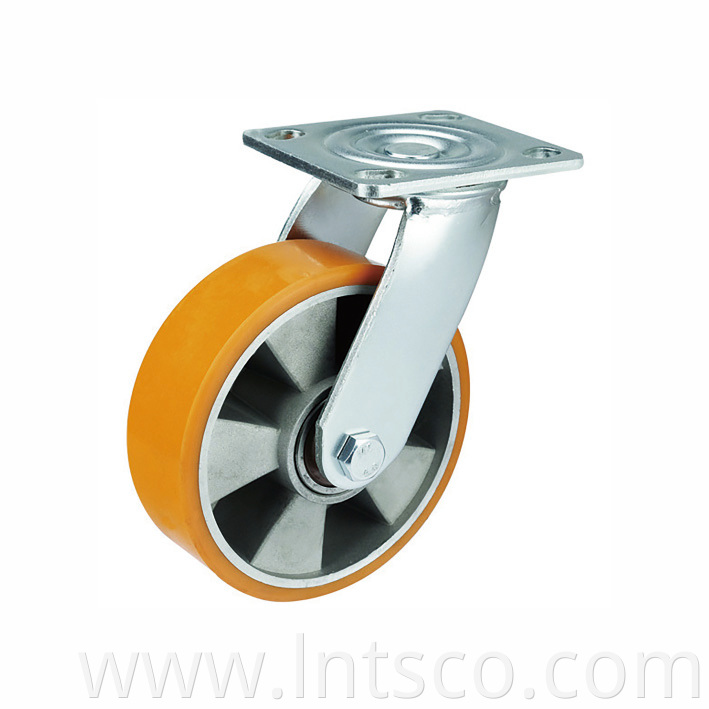 Heavy Duty PU on Aluminum Swivel Casters